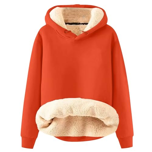 Fleece Hoodie Men Winter Warm Plus Size Sherpa Lined Pullover Hoodie Relaxed Fit Oversized Heavy Hooded Sweatshirt3