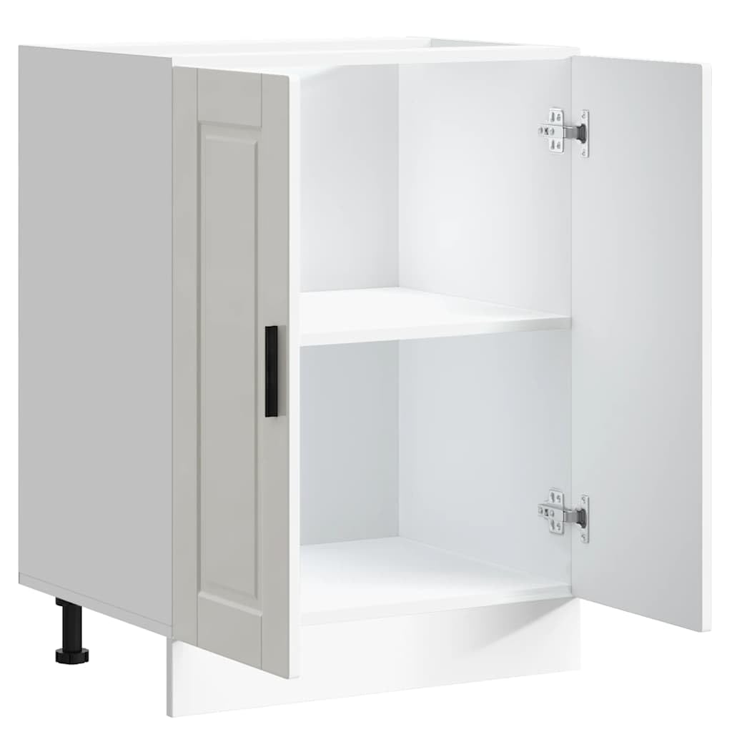 vidaXL Armoire de Cuisine Porto Blanc Brillant Bois ingénierie