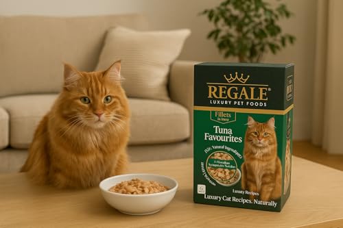 Regale Premium Tuna Fillets in Jelly Cat Food - Natural Ingredients for Optimal Cat Health - Bulk Pack of 12 (2 x 6 Packs) - Ideal for Fussy Eaters - Image 6
