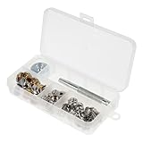 Kit de botones a presión para tela: fabricado con materiales metálicos más resistentes, se puede utilizar durante mucho tiempo sin deformarse fácilmente, hebilla a presión de metal