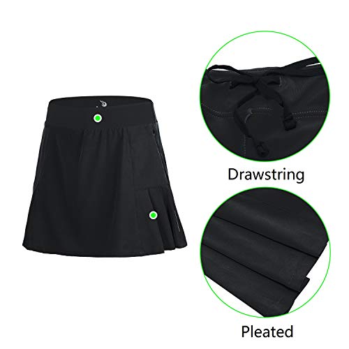 beroy Women Quick Dry and Breathable Cycling Skirt Shorts,Bike Skorts Pantskirt with 3D Padded4