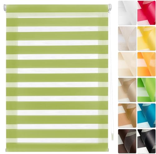 Store enrouleur en bambou vert occultant pour bloquer le soleil - 2