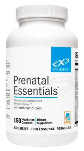 Xymogen Prenatal Essentials - Prenatal Vitamins + Mineral Support - Pre Natal Multivitamin With Bioactive Folate Methyl (5-Mthf) + Gentle Minerals To Promote Optimal Absorption (150 Capsules) #TOP10