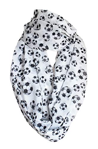 Etwoa Football Pattern Infinity Circle Scarf2