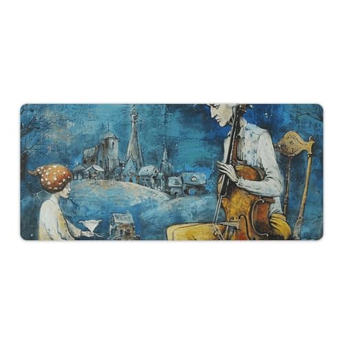 Tapis de souris de jeu de haute précision imprimé original grand format avec base caoutchouc
