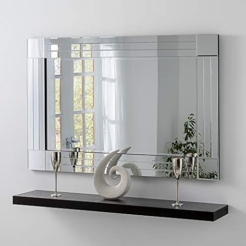 Large Silver Triple Bevelled Venetian Mirror Cover