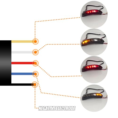 Luz trasera Sportster XL解决信号不清的改装刹车转向灯 6