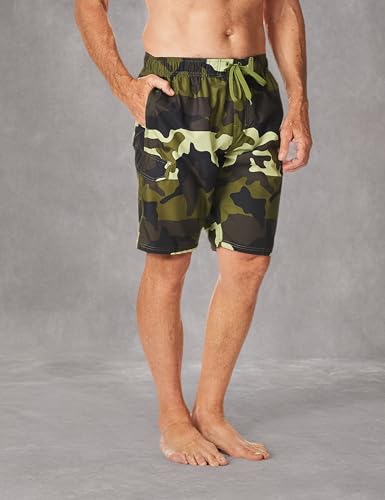 Image of Kanu Surf Men's Big Viper Extended Size Stripe Swim Trunk