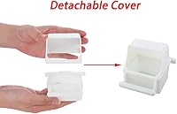 Vista 5 de 2 Pcs Small Bird Slot Feeder No Mess Cage Hanging Feeder Cup Plastic Food & Water Dispenser Bowl