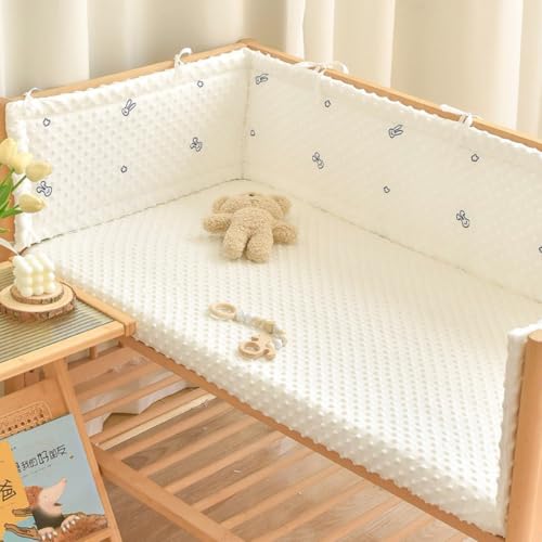 RZYW Protectores para Barrotes de Cuna Parachoques de Cuna para Bebés Alfombra Protectora contra Caídas Cama,M01,160X28cm