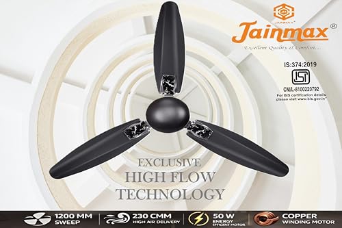 Image of Marval Hi-Speed Ceiling Fan 1200MM, Smk Brown, Copper Winding, 2 Year Warranty