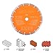 Evolution 9 Inch Premium Diamond Blade With Segmented Edge And High Diamond Concentration, 7/8 In Bore,Orange