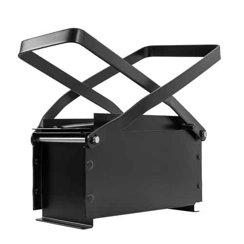 Treeisland Presse à briquettes en papier, presse manuelle pour briquettes, vieux papier, noir