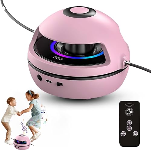 Vtizikl Musik-Springseil-Maschine, Seilloses Springseil mit LCD-Display und Bluetooth-Musik, intelligentes digitales Springseil für Erwachsene, Kinder, Zuhause, Fitnessstudio, Workout