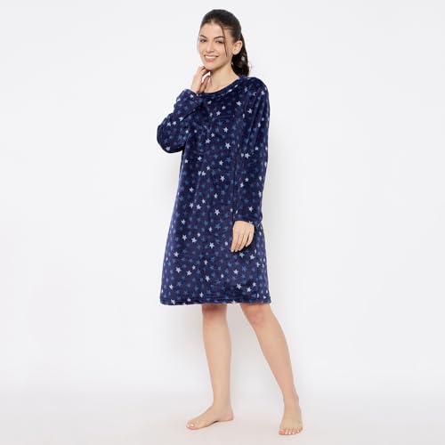 Image of CAMEY Women's Printed Nightgown, Long Sleeves, Nighty
