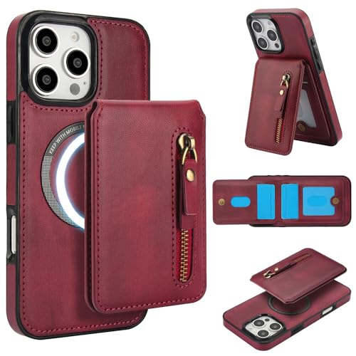Étui iPhone 15 Pro Max bordeaux idéal pour vos sorties et voyages