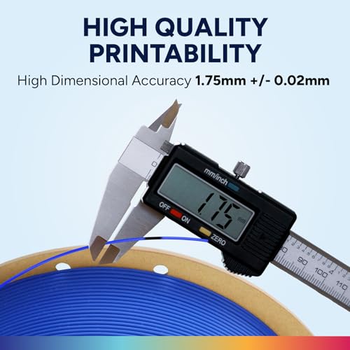 Image of OVERTURE Easy PLA 1.75mm 3D Printer Filament, 1kg PLA Cardboard Spool (2.2lbs), Dimensional Accuracy + /- 0.02mm, Fit Most FDM Printer (Easy Cobalt Blue)