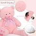 MorisMos 150cm Teddybär groß XXL, weich Rosa riesen teddys Kuscheltier XXL,Geschenk Freundin Mädchen Kinder Baby