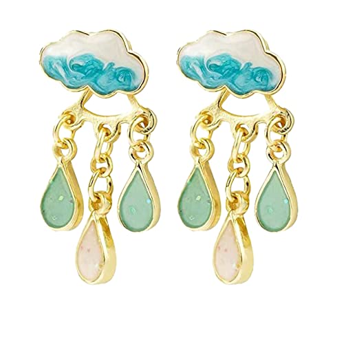 Boucles d'oreilles cerceau perlé pour femmes le cadeau nuageux