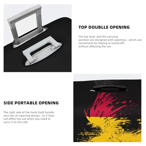 Travel Luggage Cover Belgium Flag Fashion Washable Baggage Suitcase Protector Fit For Luggage Small4