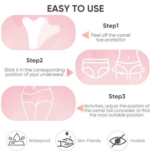4 Pack Y Shape Camel Toe Concealer,Reusable Camel Toe Cover,Seamless Camel Toe Hider,Anti Cameltoe Silicone Insert - Image 7