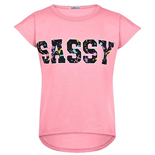 Image of A2Z 4 Kids Girls Love Crop Top T-Shirt And Splash Fashion Leggings Girls Pants Kids Outfit Sets Age 5-14 Years