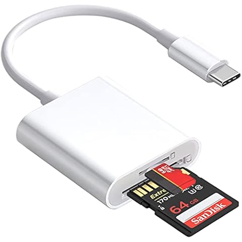 USB C SD Card Reader,RonFin Type-C Memory Card Adapter for SD/TF Card Compatible with MacBook Pro/Air, M1, iPad Pro, Galaxy etc Cover