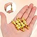 Housoutil Fence Accessories Set - 4Pcs Metal Connectors for Cabinet and Bar Carts Brass Railing Brackets for Stylish Home Organization