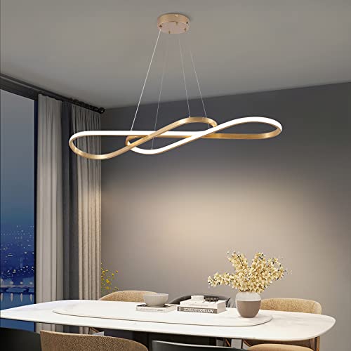 Lustre LED 45W suspendu moderne pour salon, cuisine et salle à manger - 2