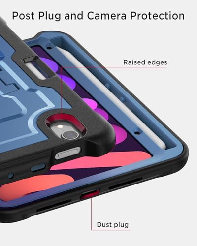 Protector iPad mini A17 Pro 2024 completo anticaídas con soporte para mesa 6