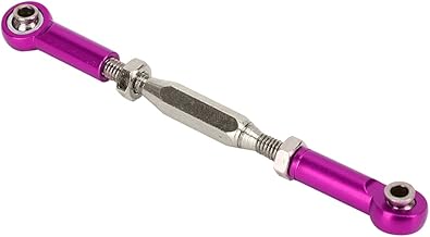 Servos Link, barra de tracción RC 6 piezas aleación de aluminio 81 mm resistente al desgaste para (morado)