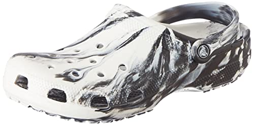 Image of Crocs Classic White /Black Clog-(206867-103)-2 UK Men / 2 UK Women (M2W4)
