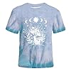 Women's Casual Casual T-Shirt with Graphic Print for Summer, Comfortable, Breathable, Daily Wear with Stylish Design, sky blue, XL #1