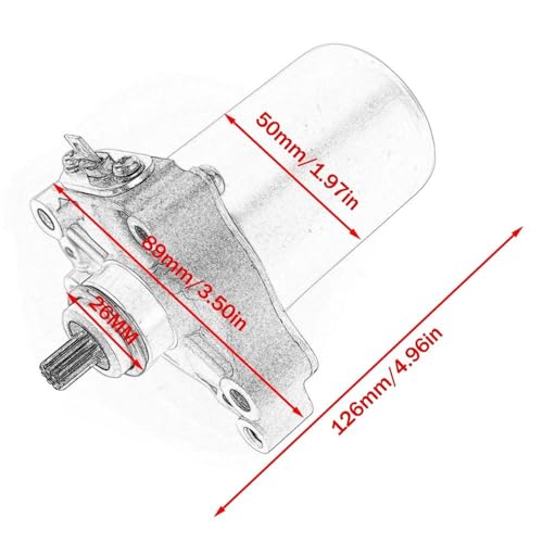 Démarreur Piaggio Fly 100 2007-2009 et Zip 2006-2010 haute performance