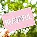 RXBC2011 Hello Beautiful Card thank you for your support Package Insert for online business pink Pack of 100