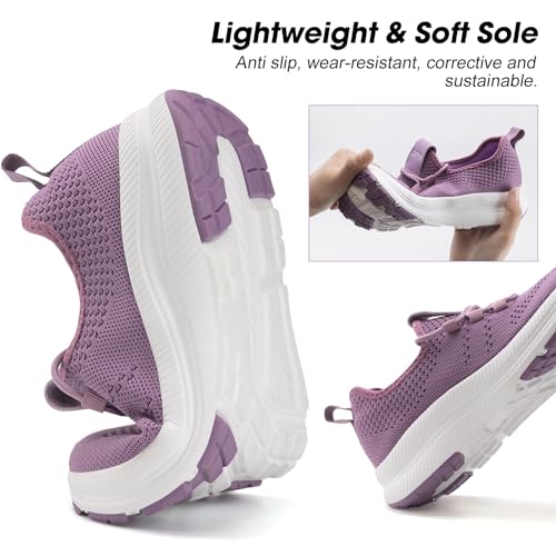 Image of ZOVE Wide Toe Box Shoes Women Extra Wide Width Sneakers Ultra Light Road Running Shoes Non-Slip Tennis Sneakers Breathable Walking Athletic