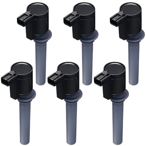 Image of 6-Pack DG500 Ignition Coil Pack Compatible with Mazda Escape Taurus Freestyle Five Hundred Mariner Sable Tribute 2001 2002 2003 2004 2005 2006-2008 3.0L V6 Replace DG513 FD502 UF406 C1458