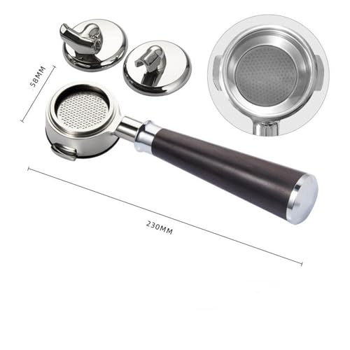 Porte-filtre 58mm universel compatible Expobar E61 en acier inoxydable