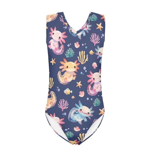 AFPANQZ Girl's Swimsuits Bathing Suits 1-Piece Swimwear Summer Sleeveless V Neck Bikini