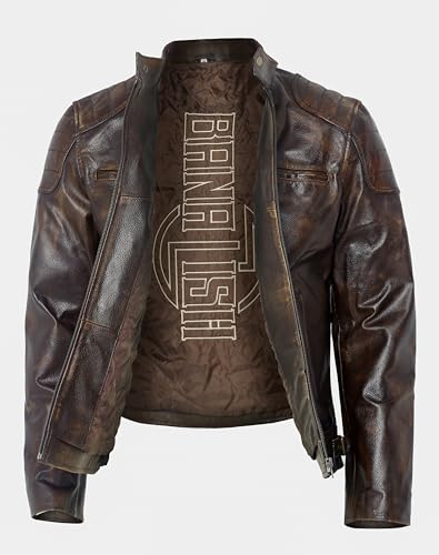 Mens Distressed Brown Leather Jacket - Vintage Brown Leather Jacket For Mens4