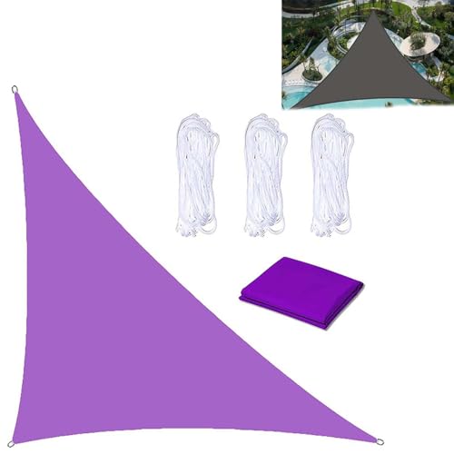 Toile ombrage extérieur triangulaire pour aménager une terrasse moderne