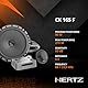 Hertz CK 165 F – 2-Wege-Komponentensystem mit Slim-Woofer 165 mm, 26-mm-Hochtöner, Passivweiche und Gitter, 270W Peak