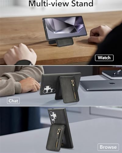 Étui en cuir magnétique amovible pour Samsung S21 Ultra - 3