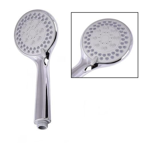 Image of ABS Plastic 5Gear Hand Rain Spray Shower Head | Bathroom Hand Shower with Adjustable Water Flow | Durable, Lightweight, Easy Installation, Modern Bathroom Accessory (Pack of 1)