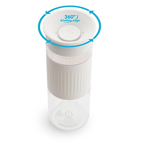 Munchkin® Miracle® 360 Spill Proof Sippy Cups, 24 and 10 Ounce, 2 Pack, Green/White – Toddler and Adult Set - image 5