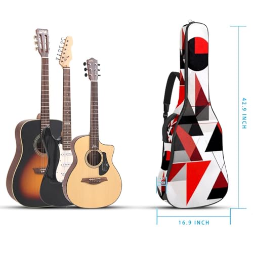 Housse guitare acoustique 101.6 cm imperméable à poches multiples - 5