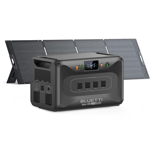 BLUETTI ポータブル電源 Apex 300 ソーラーパネル 350W 1枚 セット 家庭用バックアップ電源 2764.8Wh 大容...