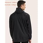 Rain Jacket Men Packable Lightweight, Waterproof Breathable Raincoat with Hood, Outdoor Hiking Winbreaker - Image 2