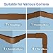 Yecaye Brown Cord Hider, One-Cord Channel Cord Cover on Wall, Cable Management Kit, Wire Covers for Cords, Cable Raceway,W0.59in H0.4in, Brown