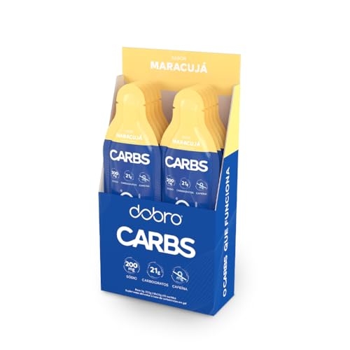 Carbs Gel, Dobro, Gel de Carboidrato, Sabor Maracujá - 10 Sachês de 30g